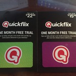 Quickflix Free One Month and One Month Free DVD & Blu Ray Subscription - Total Free Value $38.98