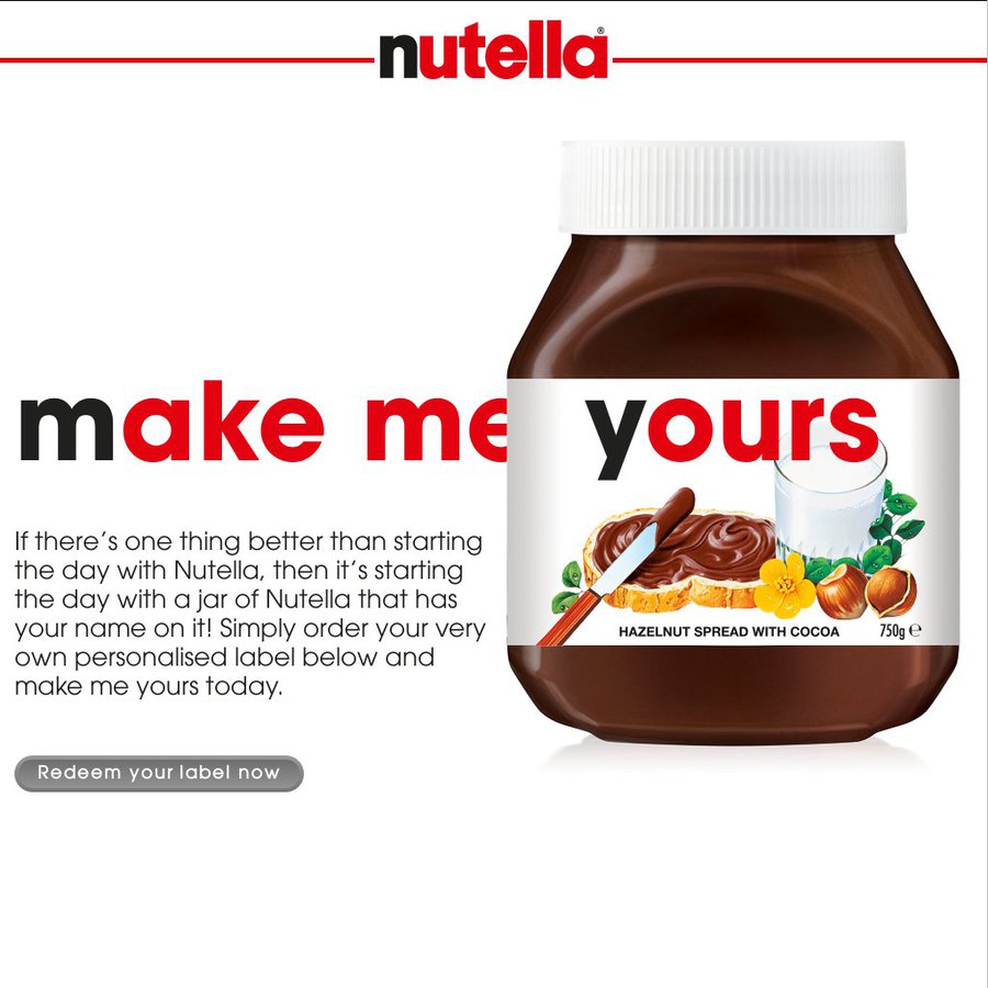 Nutella Free Label If You Buy 750g Nutella At Coles Woolworths Bigw 6 50 At Coles Ozbargain