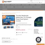 Thunder Weekender Portable Battery Box 12V/240V Power Station 300W Pure Sine Inverter $429+Post @ Trailer Camper Australia