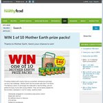 Win One of 10 Mother Earth Prize Packs Valued at $40 Each from Healthy Food Guide