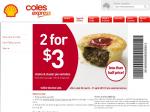 2 Pies for $3 at Coles Express