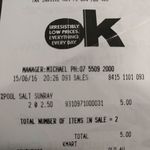 15kg Sunray Pool Salt $2.5 Each @ Kmart (Southport, QLD)