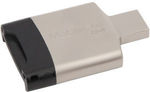 Kingston MobileLite G4 USB 3.0 Dual Card Reader (MicroSD&SD)(UHS-I/UHS-II) $12.40 Delivered @ PC Byte eBay