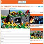 Win 1 of 4 Double Passes to BrisBricks Lego Fan Expo from MustDoBrisbane [QLD]