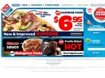 Domino's Pizza, $5.50 Pick up. Traditional or Value Range Large Pizzas. 11am to 6pm