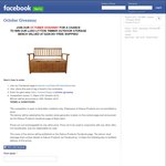 Win a Luxo Lytton Timber Outdoor Storage Bench Worth $230 from Deluxe Products Australia