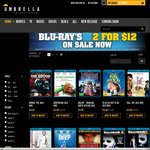 2 for $12 Blu-Ray Sale (Selected Titles) (+ Shipping) @ Umbrella Entertainment