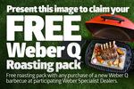Free Roasting Kit with Weber Q Purchase