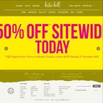 Kate Hill Weekend Sale - 50% off Everything - Instore and Online
