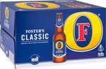 Fosters Classic Lager Stubbies @ BWS $29 (Save $10) or 6-Pack $8 (Save $7)