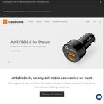 CableGeek Boxing Day Sale: 20% off Everything on $50+ Spend. AUKEY 20000mAh QC 3.0 Power Bank $55.96 + More
