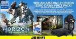 Win a 4K Sony TV, PS4 PRO and Limited Edition of Horizon Zero Dawn or 1 of 4 Runner up Prizes from JB Hifi
