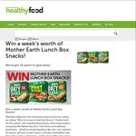 Win 1 of 10 packs of Mother Earth Lunch Box Snacks Worth $30ea. from Australian Healthy Food Guide.