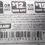 Corona 6pk $12, Somersby 10 Pk Cider $15 @ Liquorland with Coles Docket