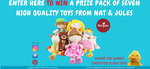 Win Seven Quality Plush Toys from US Toy Maker - Nat & Jules Valued at over $200 from Stuffed With Plush Toys