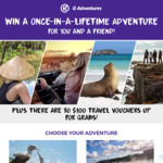 Win Your Choice of Holiday for 2 Worth Up to $5,758 or 1 of 30 $100 Vouchers from G Adventures