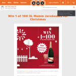 Win 1 of 100 3L Mumm Jeroboams [Purchase Any Mumm Product from BWS] [All except NT]