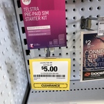 [NSW] Telstra $30 Data SIM Card Now $5 @ Officeworks, Mulgrave