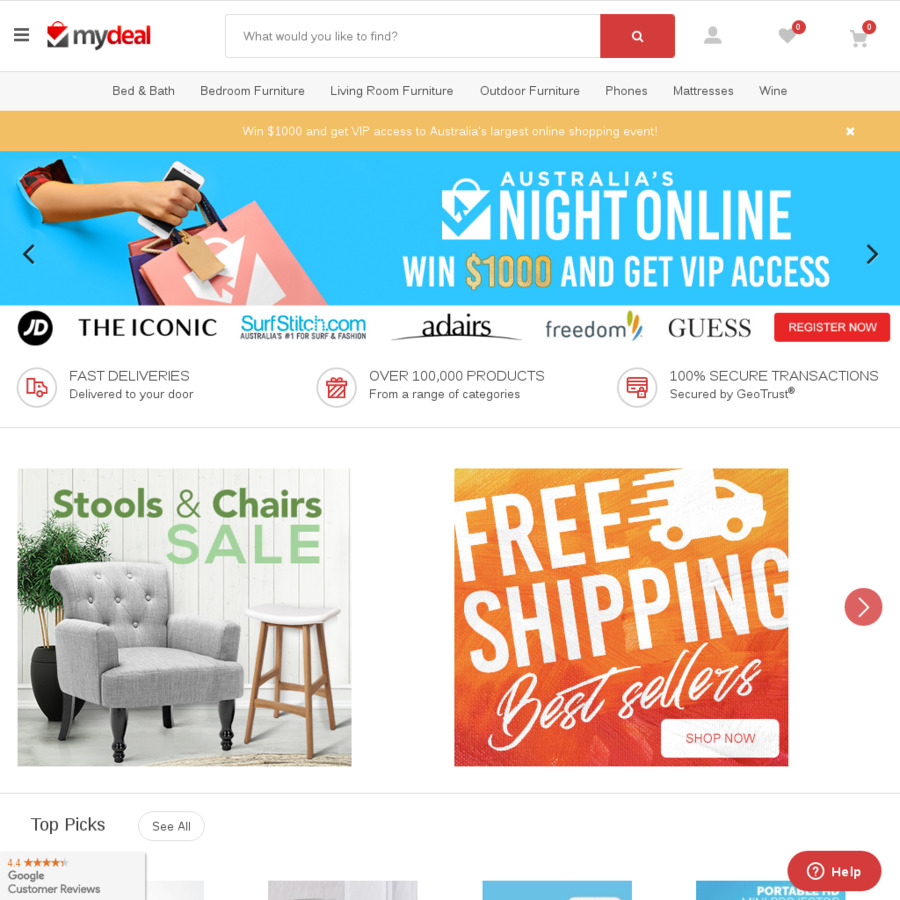 $10 off, Min Spend $100 @ MyDeal + 10% Upsized Cashback via ShopBack ...