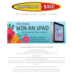 Win an iPad 6th Generation 32g + Cellular or 1 of 12 $50 Gift Vouchers to Spend at Browse In & Save