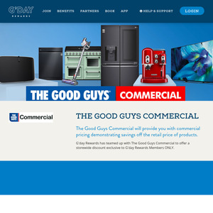 Access to The Good Guys Commercial via G'Day Rewards [Membership Required]