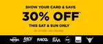 Repco - 30% off All Weekend with Auto Card (NRMA, RACQ, RACV etc)
