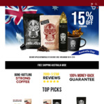 15% off Storewide Australia Day Weekend @ The Killer Coffee Co