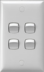 HPM 4 Gang Wall Switch $16.80 (Was $32.60) @ Bunnings, $16 @ Mitre10 [Bunnings 10% Pricebeat]