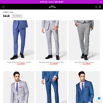Suits Jackets $49.99 (RRP: $120) & Suit Trousers $29.99 (RRP: $79.99) - Free Express Delivery with $50 Spend @ Hallensteins