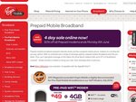 Virgin Broadband - 50% off All Pre-Paid Modems, Wi-Fi Modem with 4GB for $49
