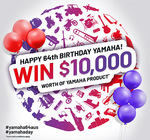 Win Your Choice of Yamaha Product up to $10,000 from Yamaha