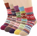 Women Winter Vintage Warm Thick Wool Blend Socks 5 Pairs $11.25 + Delivery (Free with Prime) @ Amazon US via AU