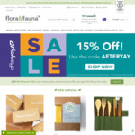 AfterYAY Sale | 15% off Full Price Items - Free Delivery for Orders > $50 @ Flora&Fauna