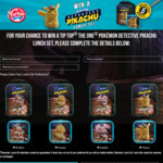 Instantly Win 1 of 12,096 POKÉMON Detective Pikachu Lunchbox Sets from George Weston Foods [Purchase Tip Top 'The One' Bread]