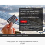 Qantas Premier Platinum MasterCard, $199 Annual Fee, 120k Qantas Points (Min Spend $1500/Month for 6 Months)