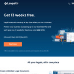 Sign up to 1-Year Lawpath Essentials Plan and Get 13 Weeks for Free - $216 (Was $288) @ Lawpath
