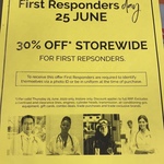 30% off Storewide for First Responders (Exclusions Apply) @ Repco