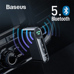 Baseus Car Aux Bluetooth Adapter Handsfree Wireless 3.5mm Audio Receiver A$10.35 Delivered @ eSkybird