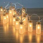 Outdoor 20 LED Glass Jar String Light, Warm White, Battery Operated $5.99 + Delivery ($0 w/ Prime/ $39 Spend) @ Amazon AU