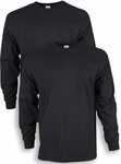 Gildan Men's Ultra Cotton Adult Long Sleeve T-Shirt, 2-Pack, Blue, XXL $8.92 + Delivery ($0 with Prime / $39 Spend) @ Amazon AU