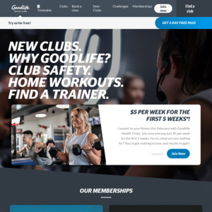 Goodlife cheap workouts online