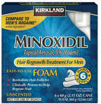 Kirkland Minoxidil Foam Mens Hair Loss Regrowth Treatment 6 Cans $149.90 Delivered @ OZMinoxidil eBay