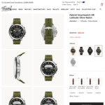 Hybrid smartwatch hr discount latitude olive nylon