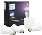 Philips Hue White and Colour Ambiance E27 Bulb Starter Kit $97 in-Store Only @ Officeworks (Clearance)