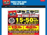 15-50% off All Stock at WOW Sight & Sound ALL STORES