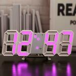 3D LED Wall Clock Modern Design Digital Table Clock Alarm Nightlight $12.99 Delivered @ Revolight