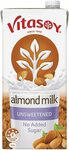 Vitasoy Unsweetened Long Life Almond Milk 1L $1.50 ($1.35 S&S) + Delivery ($0 with Prime/ $39 Spend) @ Amazon AU