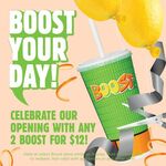 [WA] 2 Original Drinks $12 @ Boost Juice (Perth Train Station)