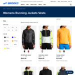 20% off Jackets & Vests + Free Shipping on Orders over $50 @ Brooks