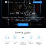Free Scomo and Albo 3D STL Files, Bonus $10 to List Your 3D Printer and 3D Printing from $0.07 Per gram @ 3dmake